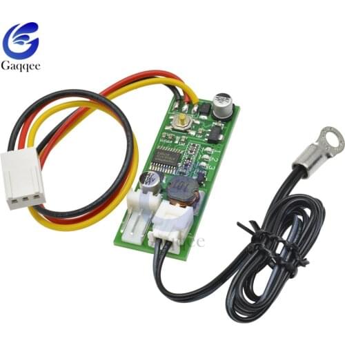 DC 12V 2-3 Wire Temperature Speed Controller Motor Fan LED Light Speed Control Switch with Fix Hole Type Cable