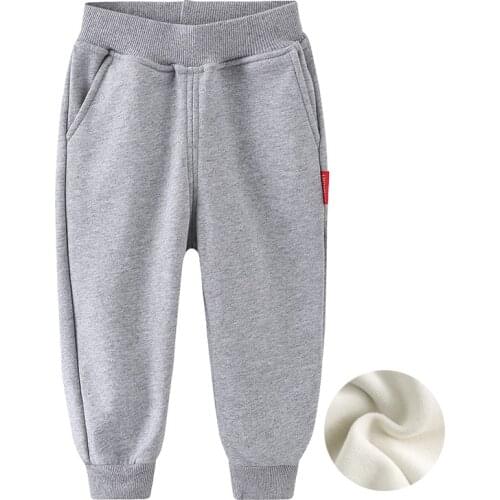 ZWY1236 Children Trousers For 2-10 Years Boys Girls Casual Sport Pants Children Pants Solid Kids Cotton Pants Children Clothing