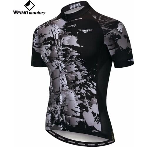 2019 cycling jersey Mens Mountain Bike jersey summer Pro MTB Shirts Short sleeve Team Maillot Ciclismo Tops Breathable black