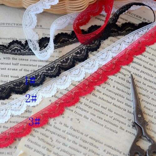 Hot sale Lace accessories Tri-color wave lace lace width 1.2 cm H1203