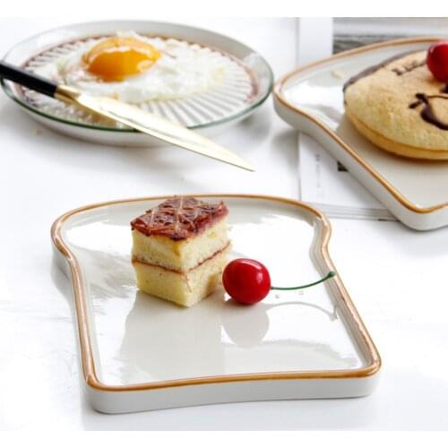 Ceramic Fruits Serving Tray Cake Snacks Steak Holder Pastry Plate Porcelain