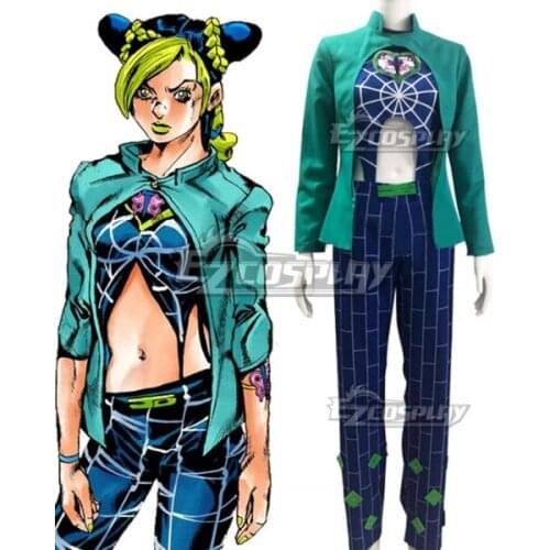 Stone Ocean Prison Jolyne Cujoh Women Men Prison Suit Halloween Outfits Adult Party Christmas Set Cosplay Costume E001