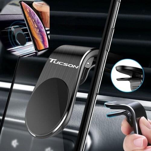 Creative Magnetic Car Air Outlet Magnetic Mobile Phone Holder Magnet for Hyundai Tucson 2015-2018 accessories