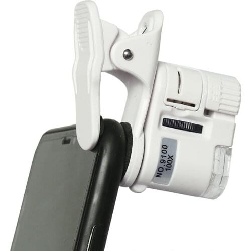 Magnifier 100X Mini Microscope Mobile Phone High-Definition Antique Jewelry Jade Identification Anti-Counterfeiting