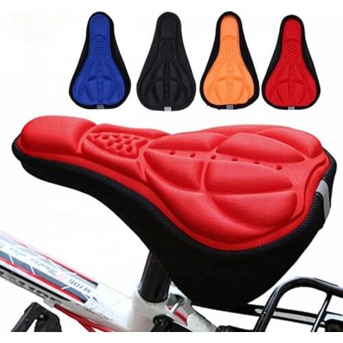 28*18 Bicycle Saddle 3D Soft Cycling Seat Cover MTB Mountain Bike Thickene Sponge Pad Outdoor Cycling Seat Mat Cushion