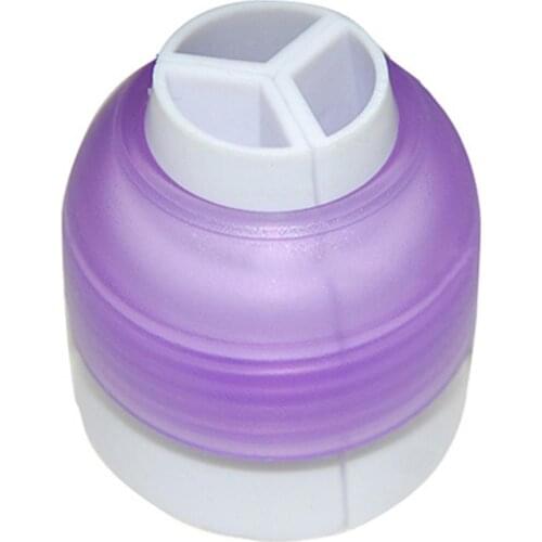 Hot Sale 60% Icing Piping Bag Nozzle Converter 3 Hole 3 Color Cream Coupler Cake Decor Tool Baking Accessories