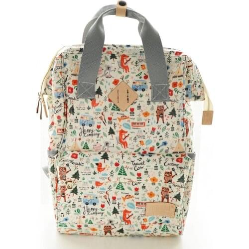 Newly Kawaii Pattern Maternity Nappy Bag Waterproof Polyester Mommy Diaper Bag Backpack Large Capacity Nursing Bag For Baby Care