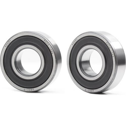 6204RS Bearing ABEC-3 (2 PCS) 20x47x14 mm Deep Groove 6204-2RS Ball Bearings 6204RZ 180204 RZ RS 6204 2RS EMQ Quality