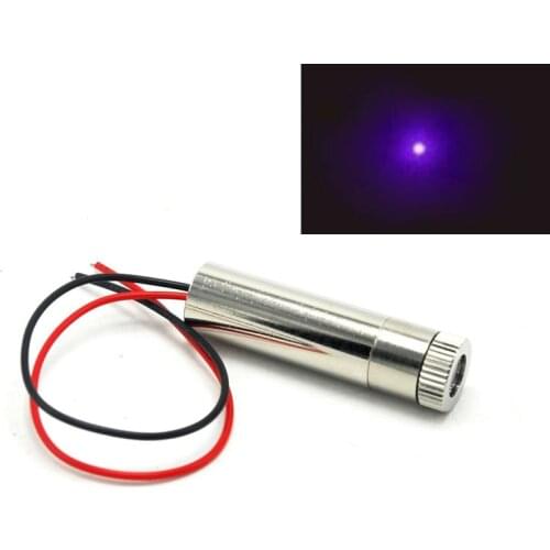 Adjustable Focus 405nm 50mW Violet/Blue Dot Laser Diode Module 3V-5V LED Light