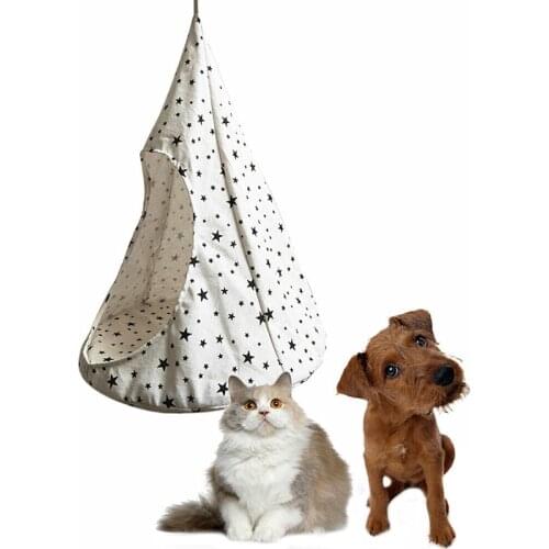 Cute Removable Pet Hanging House Conical Hammock Washable Tent for Small Dogs Cats Dropshipping