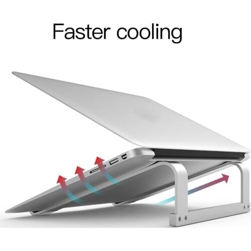 11-17 inch Aluminum Alloy Folding Laptop Stand Adjustable Notebook Support Stand For Macbook Pro Non-slip Cooling Bracket