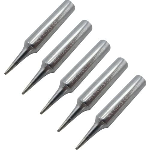 T18-C1 Soldering Tip Bevel 1mm 0.039" Fit HAKKO FX-888 FX-888D FX-8801 FX-600 Lead Free Iron Bit Nozzle Welding Pencil Handle