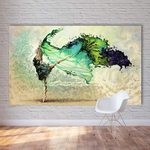 Embelish Hot Selling Butterfly Dance Ballet Wall Posters For Living Room Modern Home Decor Canvas Oil Painting Modular Pictures