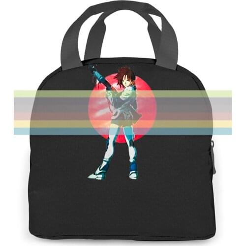 Vintage 90s Iria Zeiram The Animation Neon Genesis Evangalion Anime Male Pre- women men Portable insulated lunch bag adult