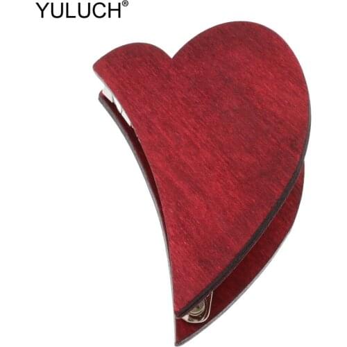 YULUCH Heart Love Vintage Charm Butterfly Hair Section Claw Clamps Pro Salon Hair Accessories Hair Clip Pins For Women Girl Gift