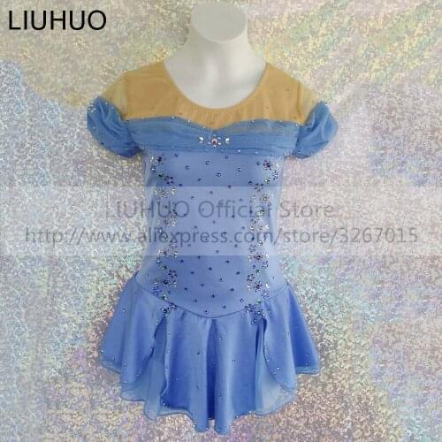 LIUHUO Womens Girls' Adult Kid Performance Ballet Rhythmic Gymnastics Competition Leotard Ice Figure Skating Dress Multicolor