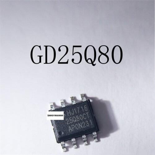 100pcs X GD25Q80CTIG 25Q80CT GD25Q80 SOP8 NEW Free Shipping