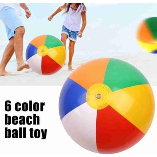 12/14/16/20/25 Inches Inflatable Beach Ball Pvc Water Balloons Leak-proof Air Nozzle Inflatable Beach Ball Swimming Pool Toy