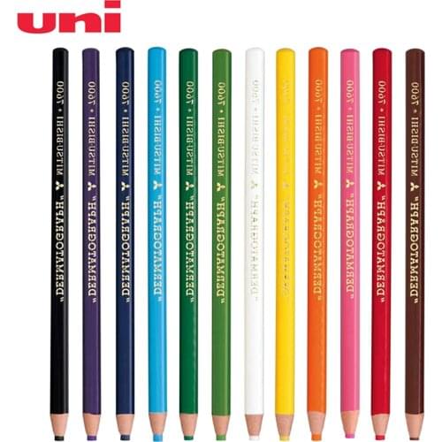 12pcs Japan Uni 7610 Rainbow Water-based Crayon Environmentally Roll Paper Painting Mark Graffiti Art Supply Multicolor Optional