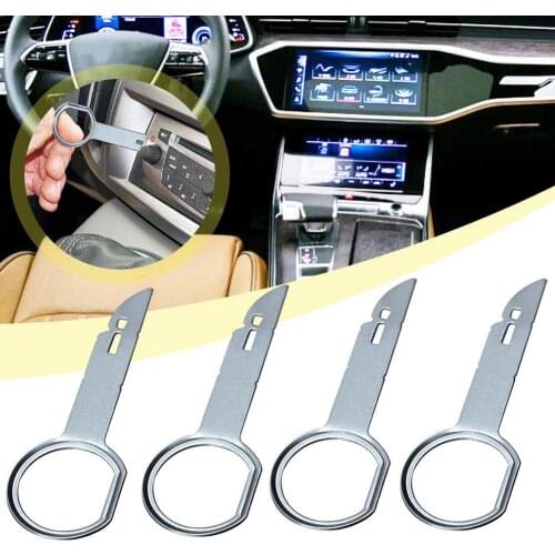 2PCS 4PCS Radio Stereo Removal Install Tool Useful Practical Release Tool Radio Removal Tool Audio Removal Open Installer