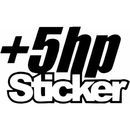 PLAY COOL +5 HP Sticker Truck Window Funny Drift Car Stickers Automobiles Motorcycles Exterior Accessories Vinyl Decals