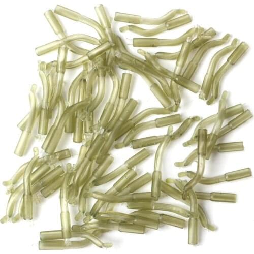 50Pcs/set Fishing Hook Sleeve Tube for Carp Fishing Hollow Hose European Style Fishing Set Terminal Tackle Fishing Accessories