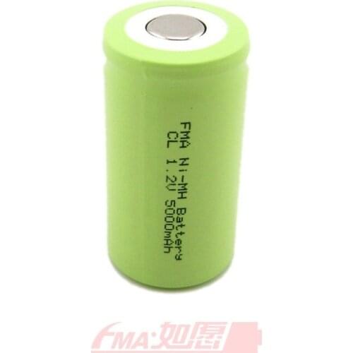 6x Ni-MH 1.2V 5000MAH C 26*49mm Rechargeable Battery for FlashLight Radio Toys CL