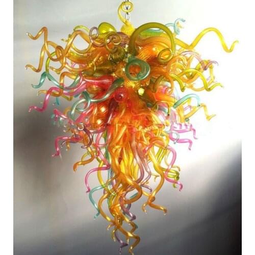 Big Size Stylish Wedding Decoration Items Multi Colored Murano Glass Chandelier Italian Style Chandelier Light