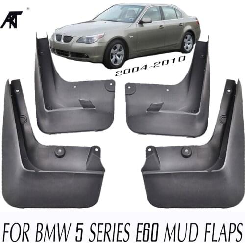 MUDFLAPS FIT FOR 2004-2010 BMW 5 SERIES E60 MUD FLAP SPLASH GUARD MUDGUARDS FRONT REAR SEDAN FENDER ACCESSORIES