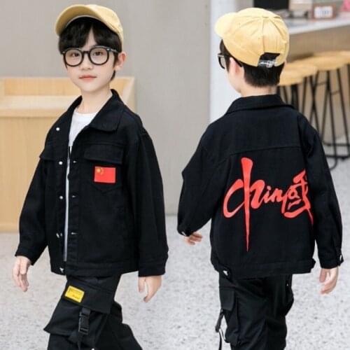 Black/Purple Color Mid Big Children Boys Outerwear Age 4 5 6 7 8 9 10 12 Years Kids Jackets Coat Sport Handsome Fashion Clothes