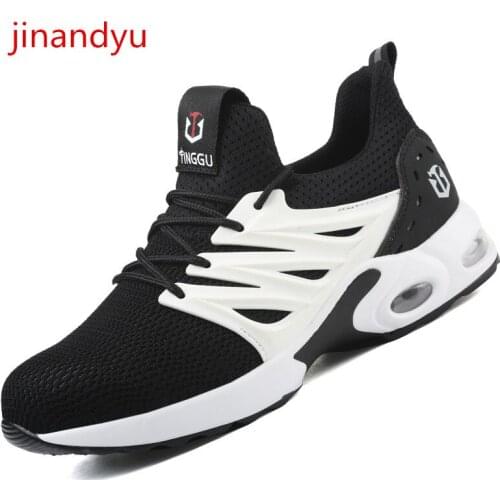Breathable Safety Shoes Steel Toe Boots Work Clothes Safety Boots Men Casual Lightweight Sneakers Anti Piercing Safty Shoes Man