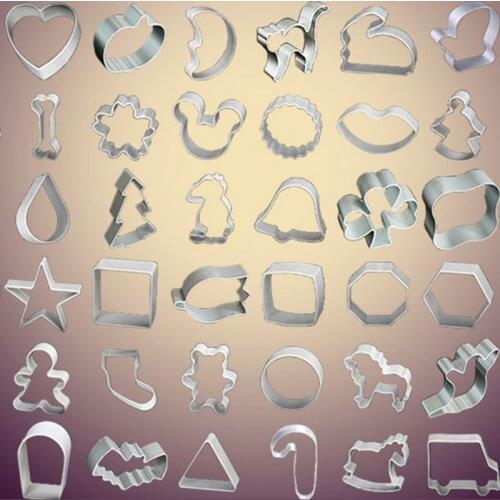 Biscuit Mould Stainless Steel Cake Tool Cookie Mould Fondant Stamps Cutters Specialized