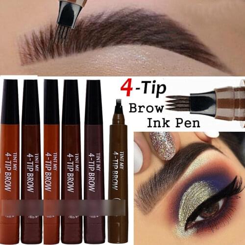 Henna Eyebrow Marker Pencil Microblading EyeBrow Thin Pen Painless Liquid Eyebrows ShadesEyebrow Tattoo Pencils Henna Eyebrows