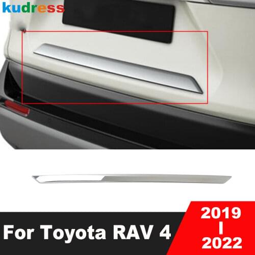 For Toyota RAV4 RAV 4 2019 2020 2021 Chrome Rear Trunk Lid Cover Trim Tailgate Tail Gate Molding Garnish Strip Car Accessories