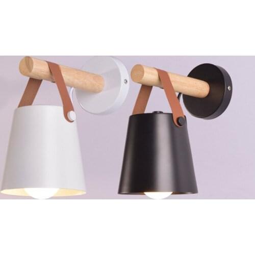 Loft crystal luminaria nordic decoration home bed wall lamp wood rope corridor dining room aisle monkey lamp wall lamp