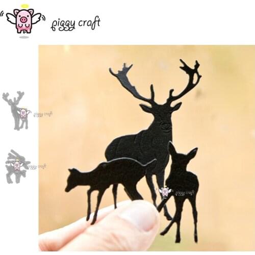 Piggy Craft metal cutting dies cut die mold Deer decoration Scrapbook paper craft knife mould blade punch stencils dies