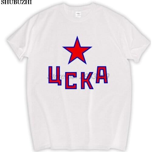 XEQ S CSKA Moscow CSKA X short sleeve T-shirt Cotton Men T shirt New shubuzhi brand euro size tee-shirt