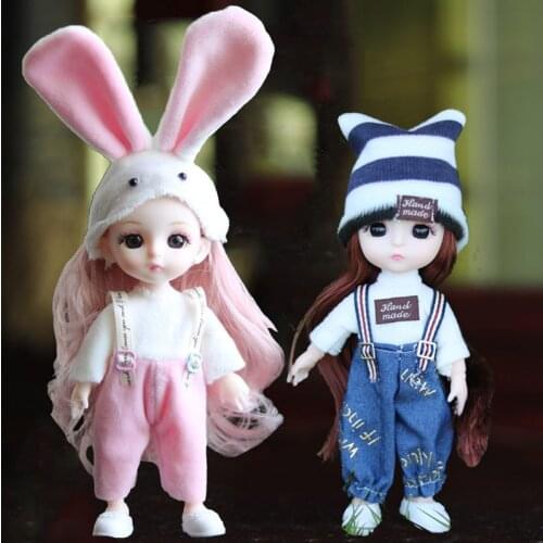 New 1/12 Doll Clothes for 16cm BJD Doll Clothes Fashion Dress Skirt Outfit General for Girl Toy Accessories Gift Dress Up Toys