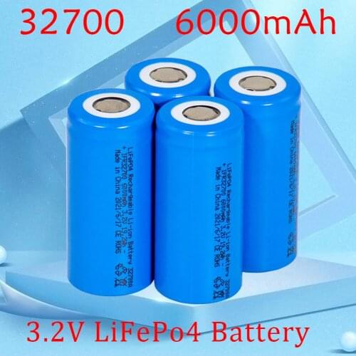 New 2021Brand 32700 3.2v 6000mAh LiFePO4 Battery 18A High Power Maximum Continuous Discharge Battery