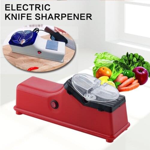 Brand Professional Electric Kitchen Knife Sharpener Motorized Rotating Sharpening Stone Tool Sharpening Stone Two Stages Diamond