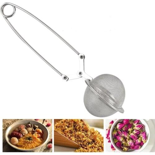 Quevinal Best Price 500pcs Free FEDEX Shipping Steel Spoon Ball Tea Mesh Infuser Stainless
