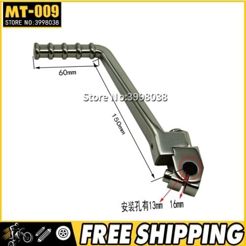 Kick start lever with stainless steel for dirt bike /pit bike spare parts use for 13mm free shipping