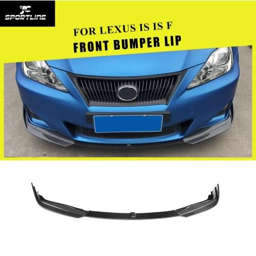 Carbon Fiber Front Bumper Lip Spoiler Splitters for LEXUS IS250 300 IS F Base Sedan 4-Door 2011 2012