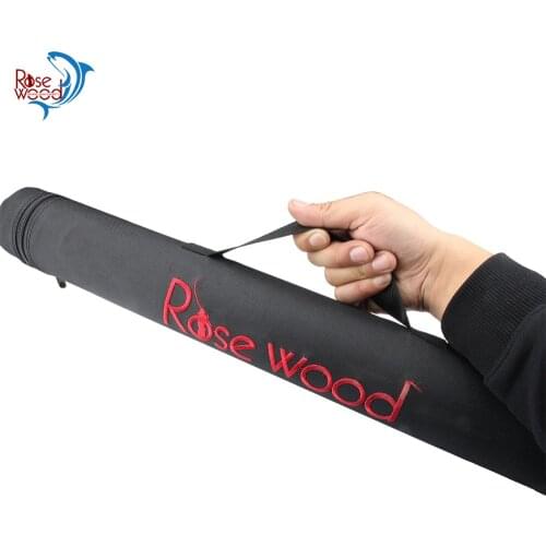 RoseWood Hard Fishing Rod Tube Storage Bag For 6ft 7ft 8ft 2-Piece Spinning Casting Rod Travel Carry Case With Adjustable Strap