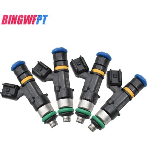 4PCS High Performance Fuel Injector EV14 650cc 60lb E85 0280158117 for Modified Cars Large Flow Nozzle Engine Injection Valve