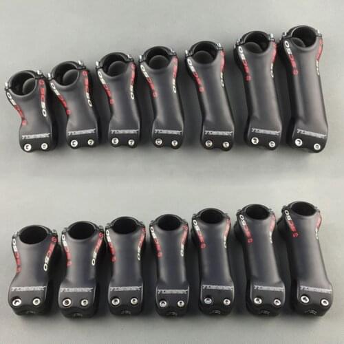 TOSEEK SC50 Full Carbon Fiber Bike Stem Mountain Road Bicycle Stems 6/17 Degree 31.8 x 70/80/90/100/110/120/130mm Bike Parts