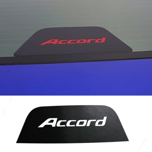 Carbon fiber For Honda Accord 2014 2015 2016 2017 2018 2019 Car Brake Lights Decorative Cover Stop Lamp Stickers accessories