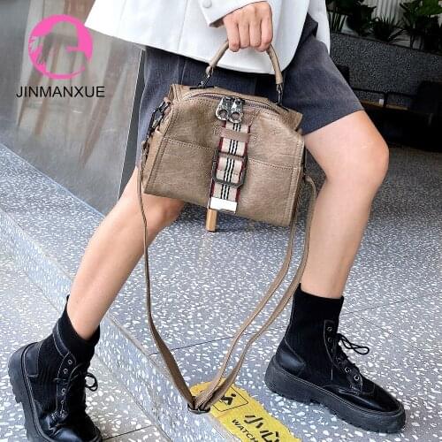 Vintage Women Shoulder Bag Leather Crossbody Bags Female Multifunction Handbags for Teenage Girls Mochila Feminina