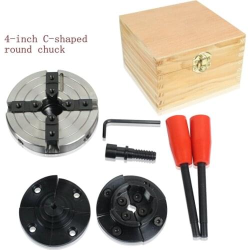 Vollmetall 4 "Runde Chuck C Typ Holzdrehmaschine Clamp Runde Holz Tasse Drehmaschine Greifwerkzeug