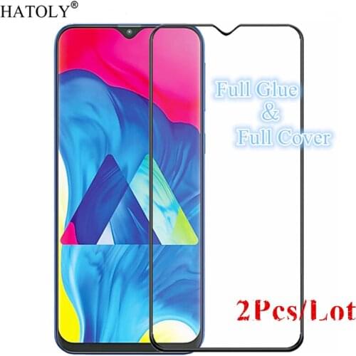 2Pcs For Samsung Galaxy M10 Glass Tempered Glass for Samsung Galaxy M10 Film Full Glue Screen Protector for Samsung Galaxy M10